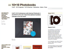 Tablet Screenshot of 10x10photobooks.org